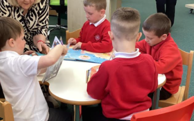 Library Visit by Rainbow Class