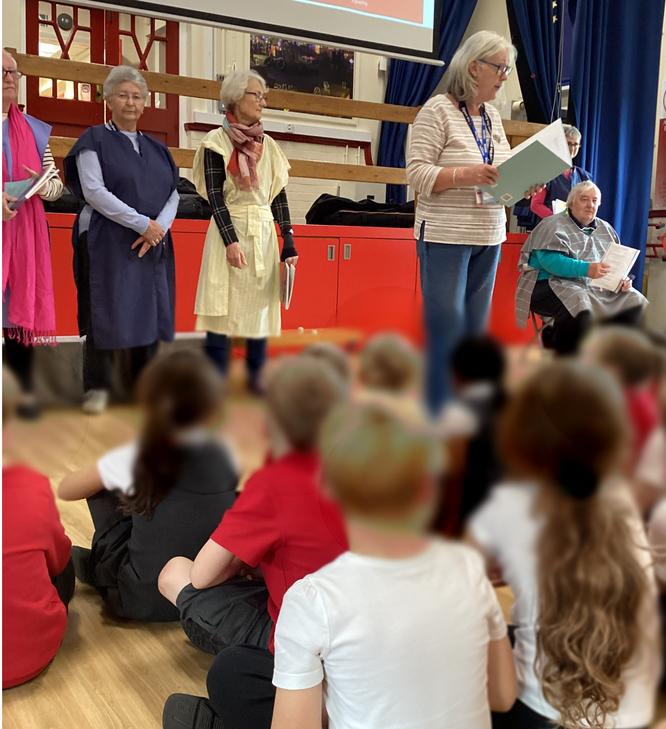 Open the book session in a Chester-le-Street school