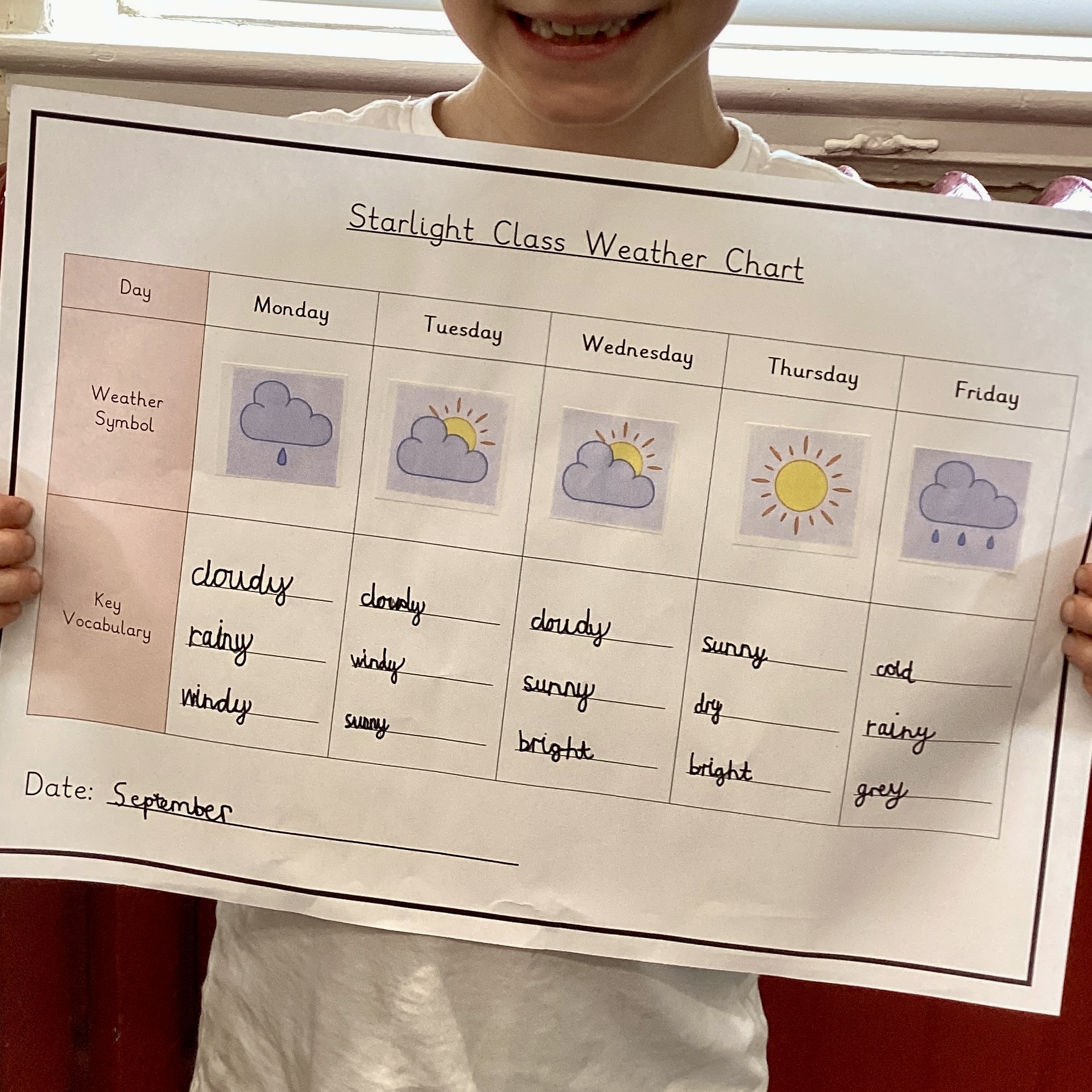 Red Rose School looking at Seasonal Changes