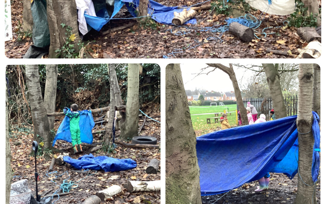 Den Building with Moonlight