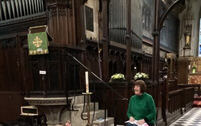 Visiting our local church.