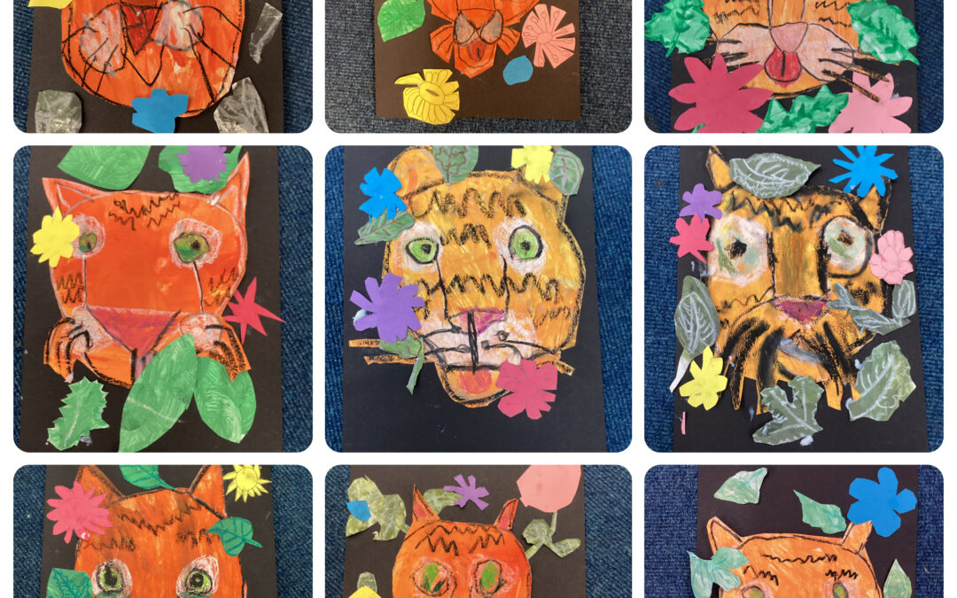 Henri Rousseau Collages Key Stage 1